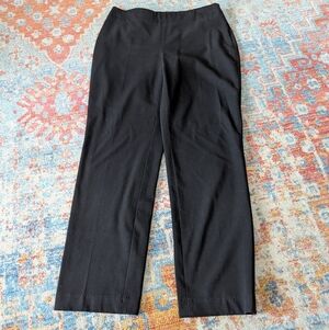 Talbots Women’s 6 Petite Classic Slim Black Dress Pants Side Zip Work Career 199